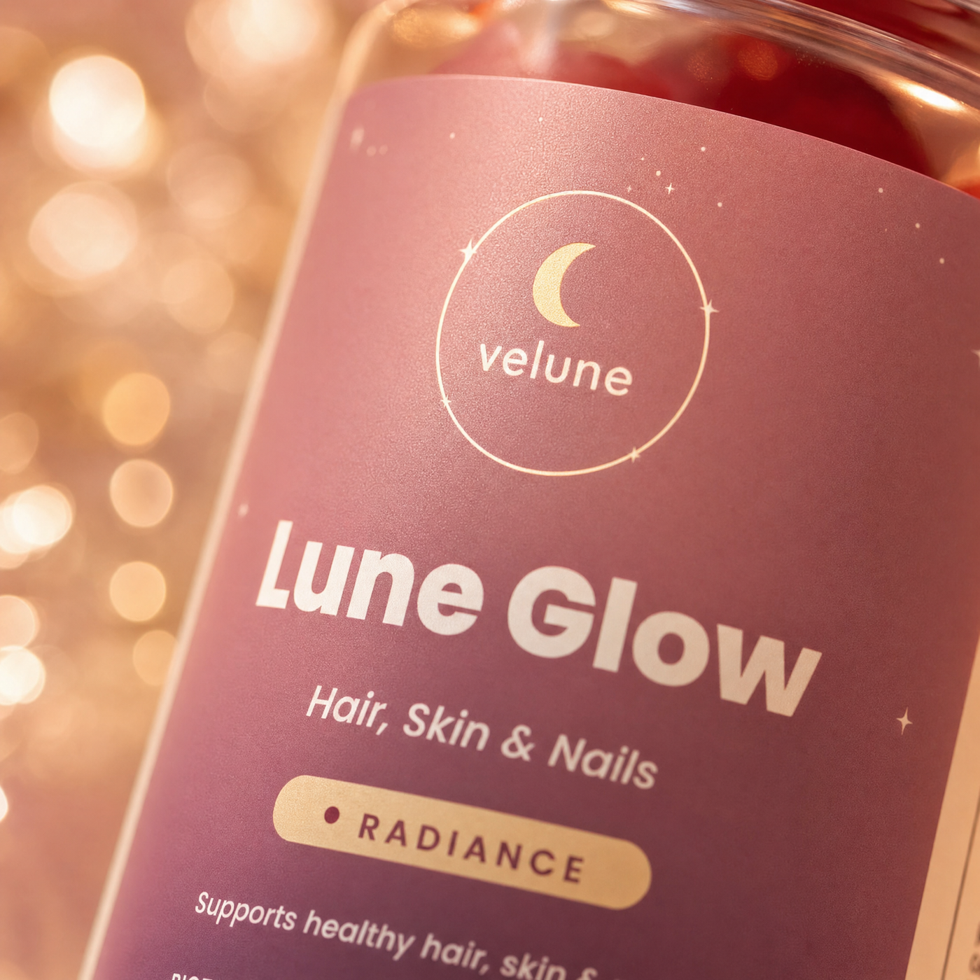 Lune Glow beauty-from-within supplement by Velune – lifestyle photo
